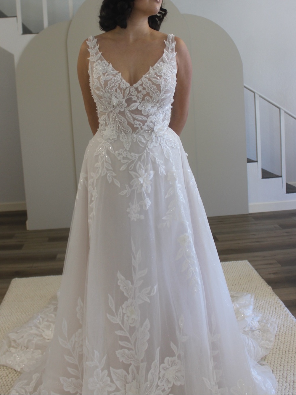 Whimsical A-Line Beaded Wedding Dress | Maggie Sottero - Magnolia - Picture 2 of 4